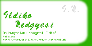 ildiko medgyesi business card